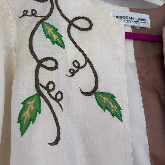 80s Vintage Fruit Embroidered Bolero Set - Picture 3 of 9